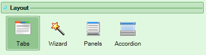 Screenshot of the Layout section of the Workbook tab in the task pane